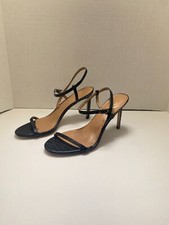 Sam Edelman Women's Black Doran Croc Strap Heel sz 9.5 picture