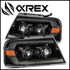 AlphaRex Alpha-Black PRO Halogen Projector Headlights fit 2004-2008 Ford F150 picture