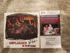 KRIST NOVOSELIC SIGNED NIRVANA UNPLUGGED IN NEW YORK CD BOOKLET AUTOGRAPH JSA picture