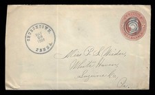 CHURCHTOWN, PA - 1888 Lancaster Co. DPO 1807-1973 Bold Double-Rim CDS picture