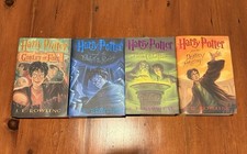Harry Potter Hardcover Set Books 4-7 by J.K. Rowling 4 First Edition Early Print picture