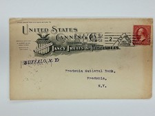 1901 Pan -American Exposition Adv Cover US Canning Co Buffalo NY Map Postmark  picture