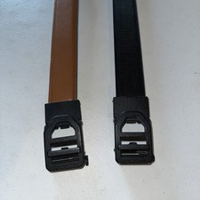 Lot Of 2 Kore Essentials Belts Leather And Tactical Nylon Ratchet EDC Uncut 49” picture