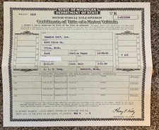 Historical Document Vintage Automobile Title 1932 Ford Station Wagon picture