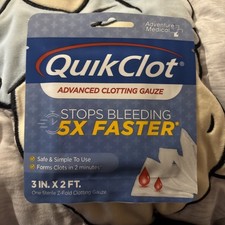 QuikClot Advanced Clotting Gauze 2ft x 3 in. Exp 11/2029 picture