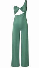 Baobab  Women's Arrecife Cutout Twist Front Jumpsuit Flora Green Size S NWT picture