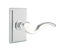 Emtek 8221 Cortina Door Lever Polished US26 Chrome RightHAND NEW picture