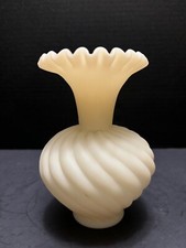 Fenton Frosted Custard Glass 6