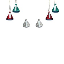 HERSHEY'S HY0158 Kurt Adler Plastic Mini Kisses Ornament, Set of 6,Christmas picture