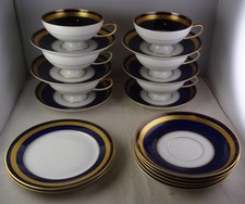 Rosenthal Cobalt Eminence - 6 Cup & Saucer Sets, 2 Bread Plates + Exc. Cond. picture