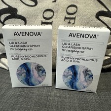 Avenova Eyelid and Eyelash Cleanser Spray Pure Hypochlorous Acid 20ml New 2pack. picture