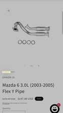 Mazda 6 3.0L 2003-2005 Flex Y Pipe  EK46GM-35 picture