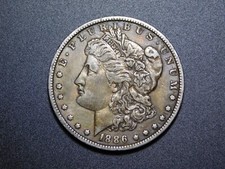 OLD WEST US COINS 1886 O NEW ORLEANS  MORGAN SILVER DOLLAR picture