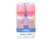 Dr. Brown's 8oz. Pink Floral Anti-Colic Options+ Narrow Baby Bottle - 4 Pack picture