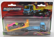 Majorette 1/64 Isuzu NPR+Honda S2000 & Trailer. JDM Legends Tuning.Sealed picture
