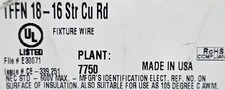 Southwire  #18awg 16 Stranded TFFN/AWM/MTW Building/Fixture Wire White /100ft picture