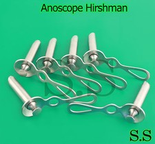 6 Anoscope Hirshman Small Surgical OB/GYNO Instruments picture