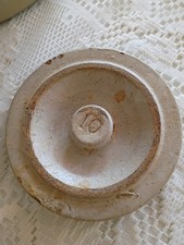 Antique Stoneware glazed Crock with Lid, 3 gallon. #10 on lid. 8