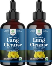 Organic Mullein Drops for Lungs - Organic Marshmallow Root & Thyme -4Fl Oz picture