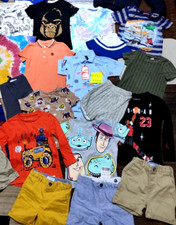 NWOT Boys Clothing Wholesale Liquidation Lot of 30pcs Spring/Summer Siz 0-12 Mth picture