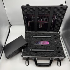 Touchtunes Karaoke Set Remote, 2 Wireless Microphones, Receiver, & Case Untested picture