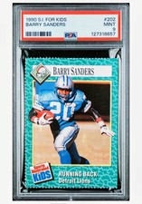 1990 Sports Illustrated S.I. For Kids Barry Sanders Rookie #202 PSA 9 Lions HOF picture