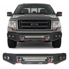 Front Bumper Fit For 2009-2014 Ford F-150 with 5 LED Lights 2 D-rings picture