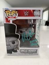 UNCLE HOWDY BO DALLAS SIGNED FUNKO POP WWE #196 JSA INSCRIPTION RARE AUTOGRAPHED picture