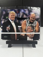 Donald Trump Signed 8x10 Photo WrestleMania 23 Vince McMahon Stone Cold COA picture