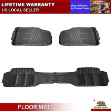 3x For Chevy Trax Rubber Car Floor Mats All Weather Floor Liners Heavy Duty picture