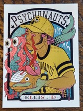 Dock Ellis CUSTOM ART No-Hitter on LSD Pirates (SP LIMITED PRINT RUN) FOIL RARE picture