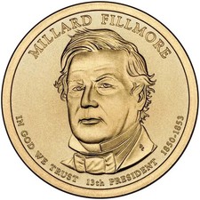 2010 D Millard Filmore Dollar Coin in BU (Brilliant Uncirculated) Condition picture