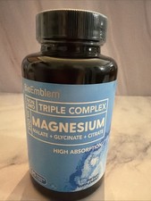 BioEmblem Triple Magnesium Malate Glycinate Citrate 300mg 90 Vegan Caps Exp 28 picture