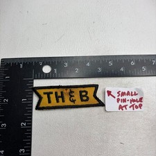Vtg As-Is-Pin-Hole TORONTO HAMILTON BUFFALO TH & B Railroad Train Patch 23YA picture