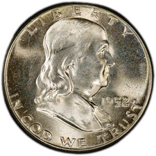1952-P PCGS MS65 (Gem) Franklin Half | Attractive Surfaces | Strong Luster picture