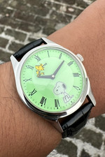 Hand Crafted Vintage HMT Snoopy and Woodstock Luminous Mechanical Men's Watch. picture