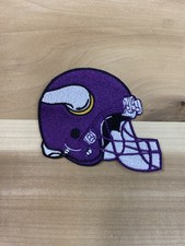 Minnesota Viking 3” Embroidered Iron On Helmet Patch picture