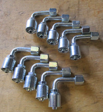 10 Pack Genuine Parker Hydraulic Hose Fittings 14143-8-8 FJIC 90 LONG picture