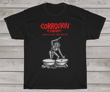 Vtg CORROSION OF CONFORMITY For Fans Cotton Black Full Size T Shirt AG396 picture
