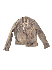 BlankNYC Suede Biker Moto Jacket Size M Brown picture