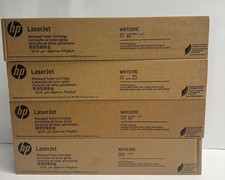 4 OEM HP LaserJet E78625, E78630 CMYK Toners W9150MC, W9151MC, W9152MC, W9153MC picture