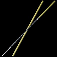 Reversible Chinese Bamboo‑Joint Mace‑Spear Manganese Steel Blade Ornament picture