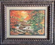 Fine Art, signed original Watercolor painting, with framed 