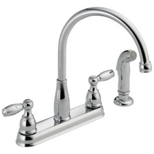 Delta Foundations Kitchen Faucet w/ Chrome-Certified Refurbished picture