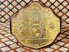 World Heavyweight Big Gold Championship Replica Belt Adult 6mm Zinc NEW picture