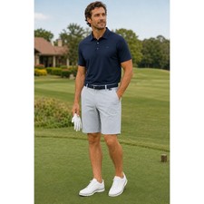 TravisMathew Mens Golf Short Light Blue Performance Size 34 Preppy Active Resort picture