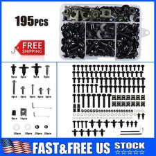 195PCS Motorcycle Complete Fairing Bolts Bodywork Screws Nuts Set M5 M6 picture