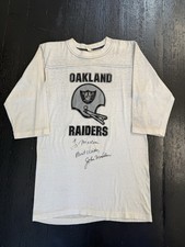 Vintage 70s John Madden Signed Raiders Shirt Autographed Football NFL Rare picture