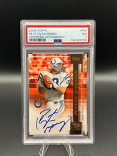 Peyton Manning Indianapolis Colts 2000 Topps Certified Autograph PSA 7 picture