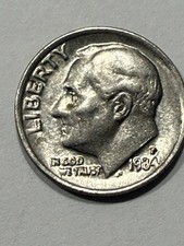 1984 P Roosevelt Dime ,Uncertified with errors . picture
